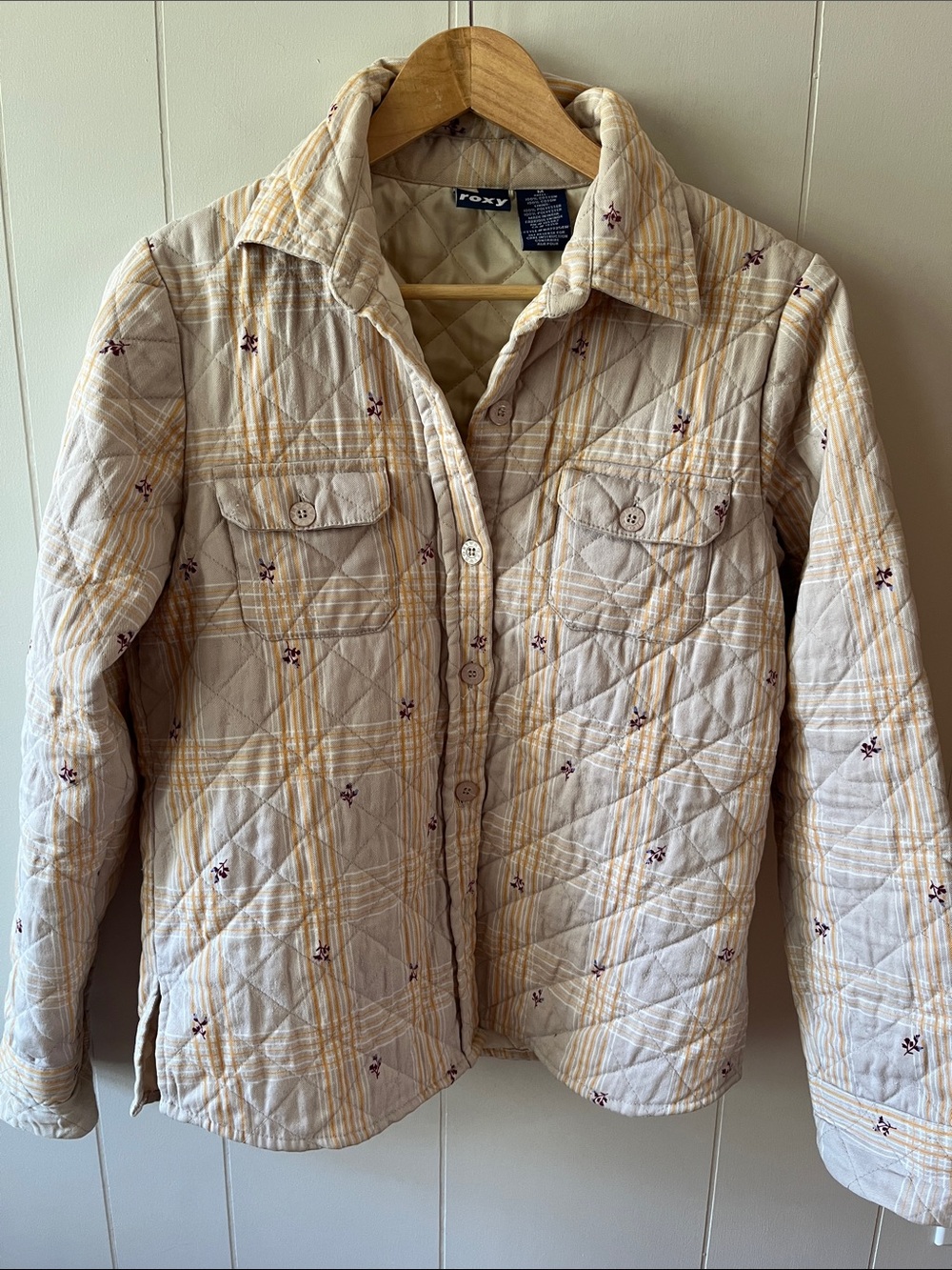 Roxy Quilted Plaid Jacket
